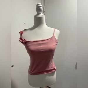 Pink Floral Embellished Top